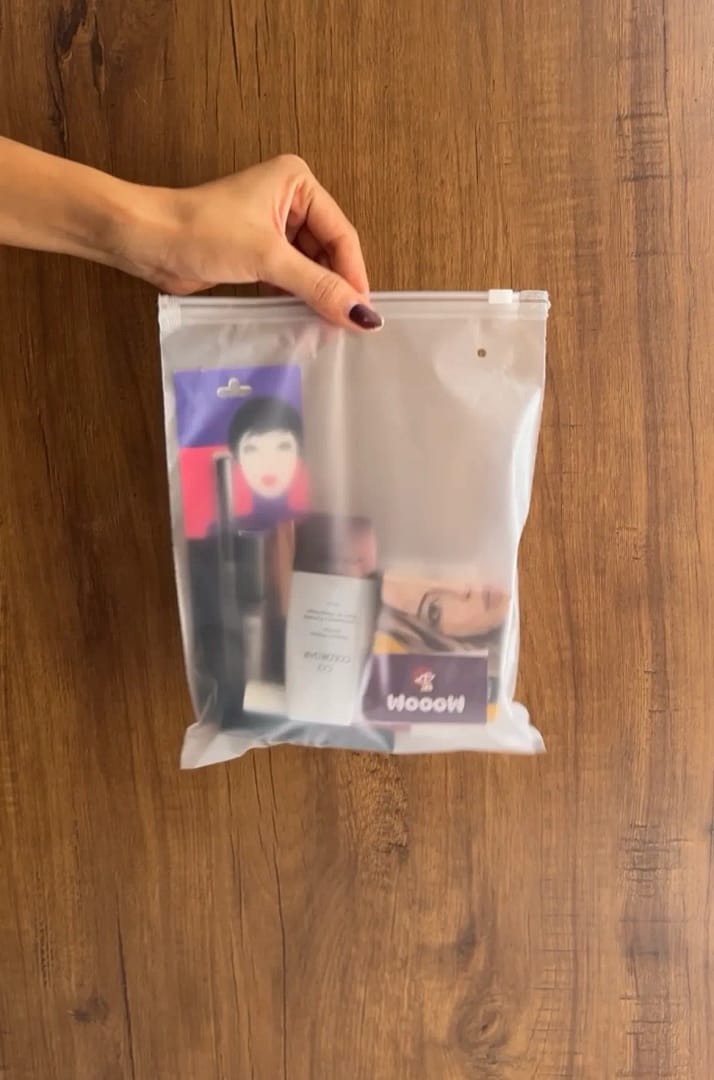 8X10 Inches Frosted Slider Zipper Bags - 75 Micron