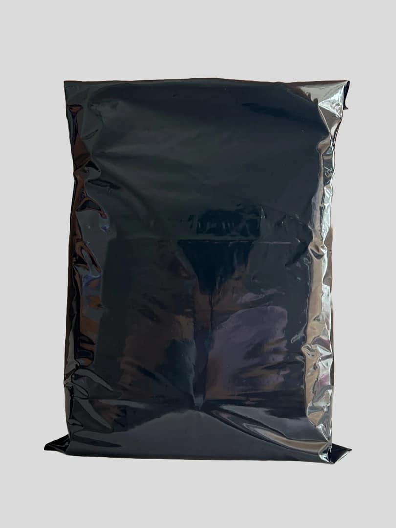 Black Courier Bags - With POD Jacket - 60 Micron